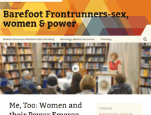 Tablet Screenshot of barefootfrontrunners.com